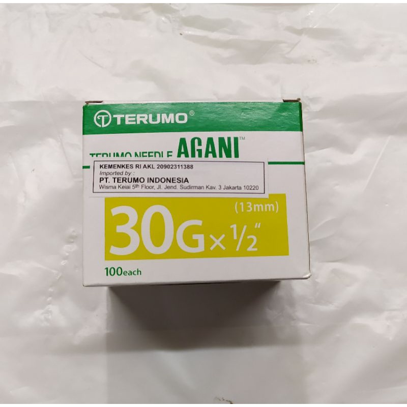 Jual Jarum Needle Terumo Agani Nomor G Isi Pcs Shopee Indonesia