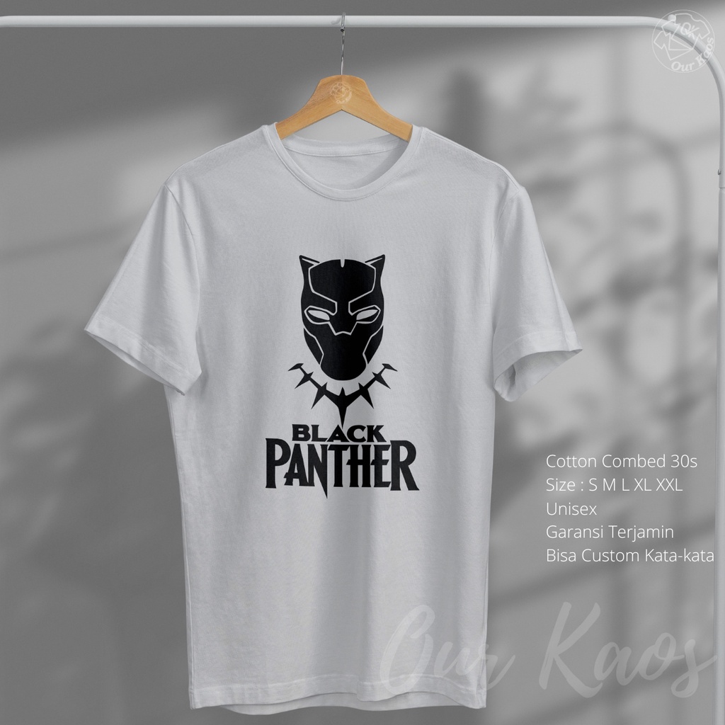 Jual Kaos Black Panther Wakanda Forever Dewasa Distro Cowok Cewek Murah