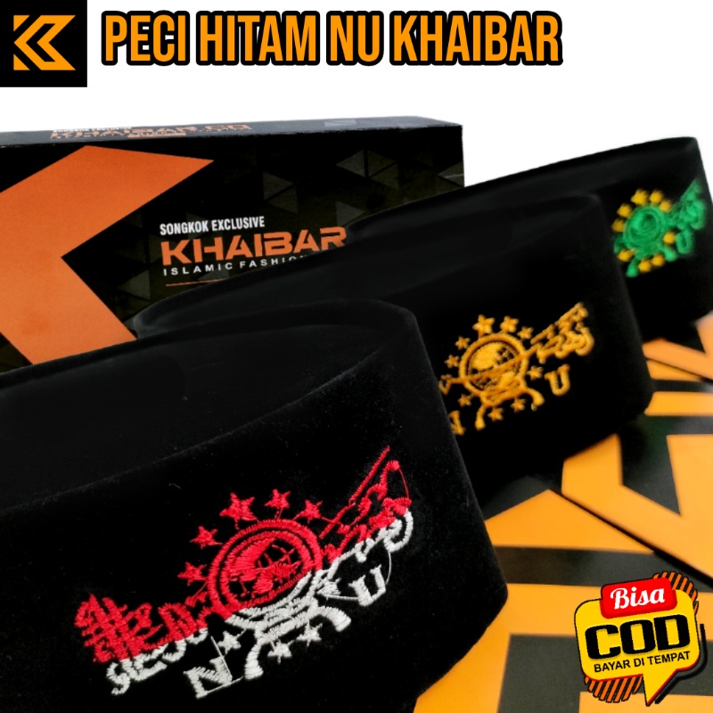 Jual Grosir Peci Hitam Nu Hijau Non Ac Khaibar Songkok Nu Kopiah Nu