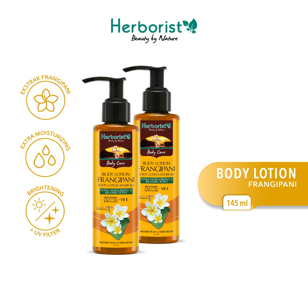 Jual Herborist Body Lotion Frangipani 145 Ml X 2pcs Shopee Indonesia