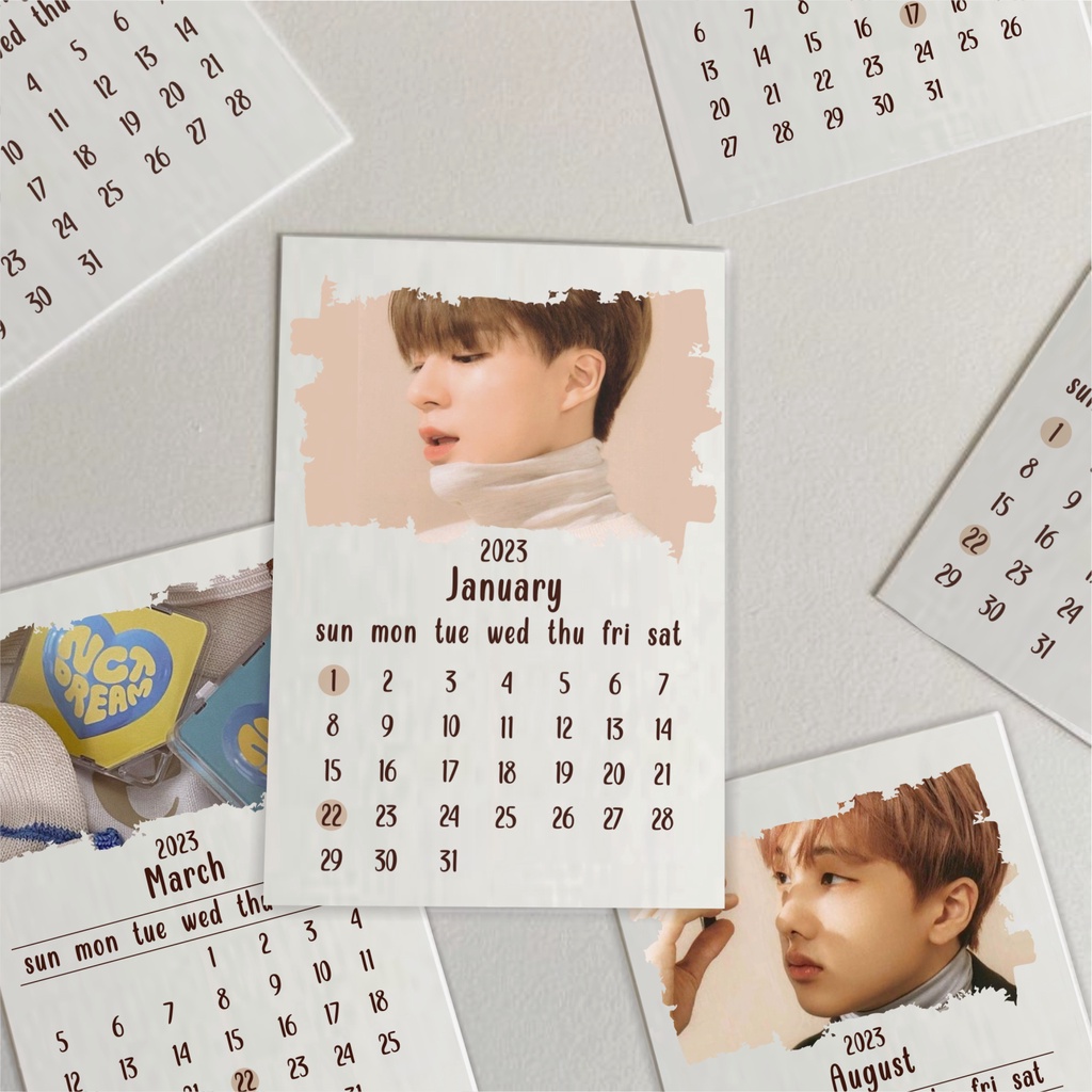 Jual Kalender 2023 NCT Dream Vintage Aesthetic Kpop Murah Kpop Merch Pc