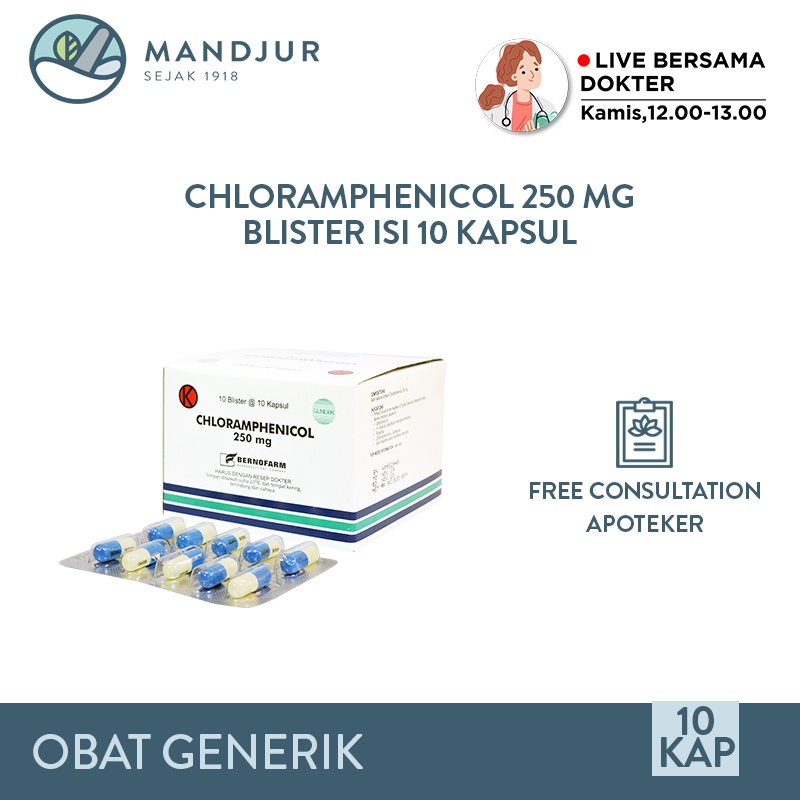 Jual Chloramphenicol Mg Strip Kapsul Shopee Indonesia