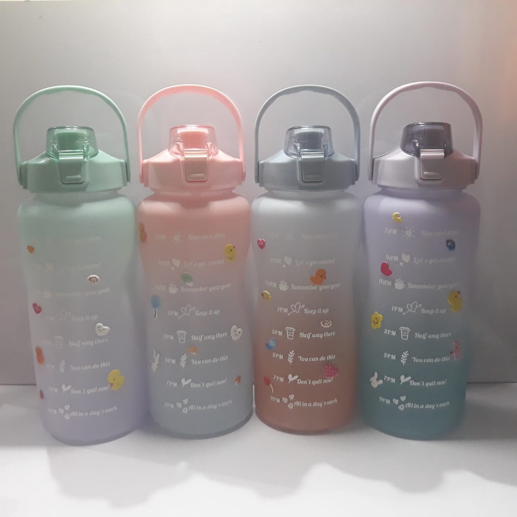 Jual Botol Minum Viral 2 Liter BPA FREE Botol Minum 2000 Ml Shopee