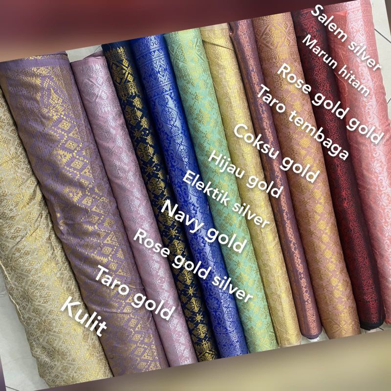 Jual Kain Songket Meteran Songket Palembang Bahan Rok Songket