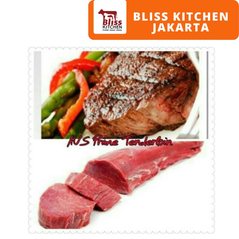 Jual AUS Tenderloin Beef Steak Cut 200 Daging Sapi Impor Has Dalam