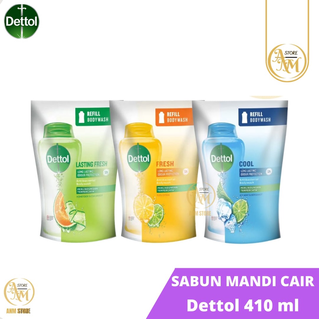 Jual Dettol Bodywash Cool Invigorate Pouch Dettol Fresh Ml