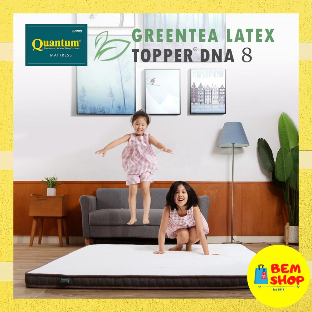 Jual Quantum Mattress Topper Greentea Latex Cm Pelapis Kasur