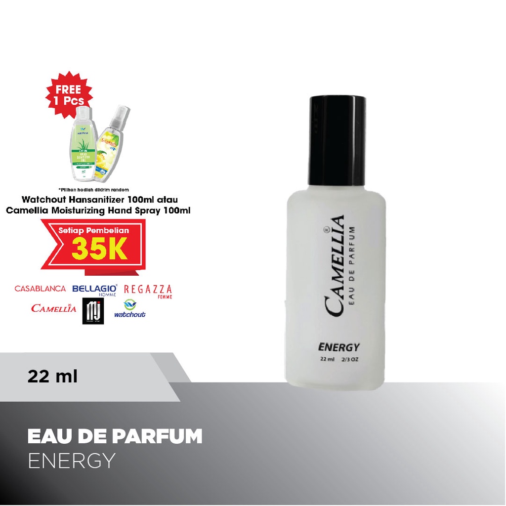 Jual Camellia Eau De Parfum 104 BLACK Energy 22ml Shopee Indonesia