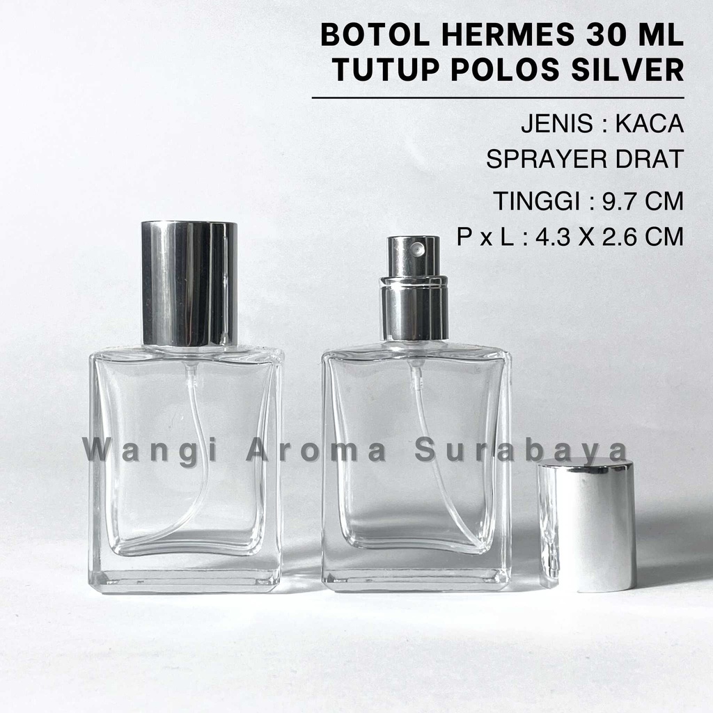 Jual Botol Hermes Ml Silver Spray Drat Botol Parfum Hermes Drat