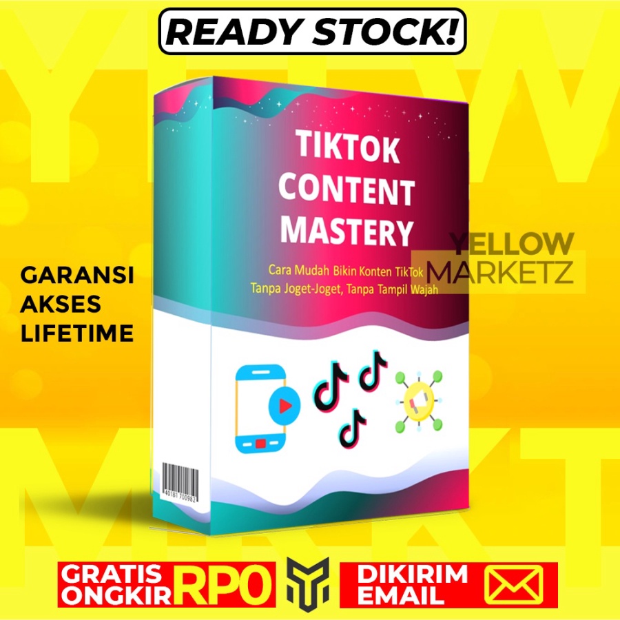 Jual Tiktok Content Mastery Bangun Konten Di Tiktok Dan Dapat