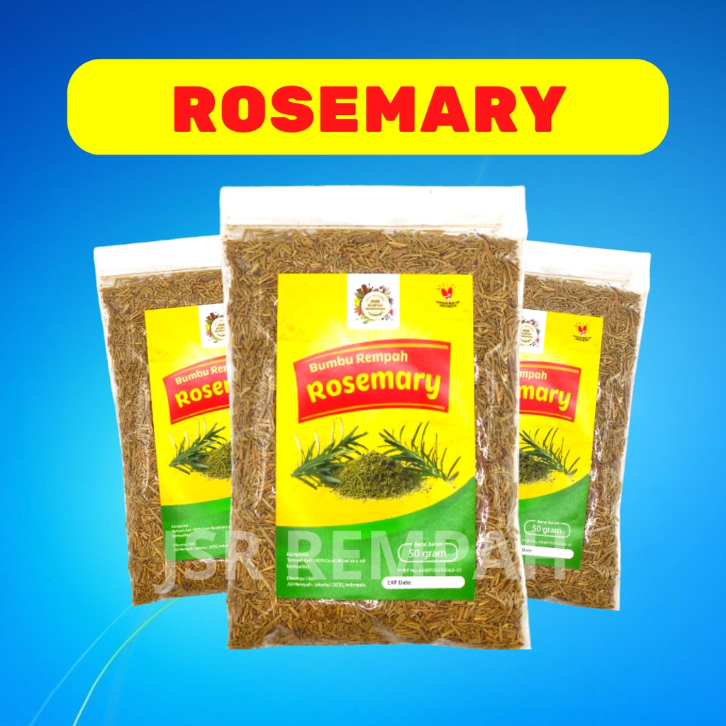 Jual DAUN ROSEMARY KERING ASLI ISI 50 GRAM KUALITAS PREMIUM JSR REMPAH