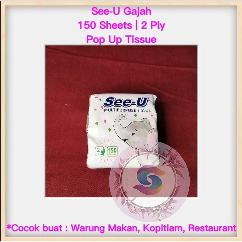 Jual Tisu See U Pop Up Gajah 150 Sheets Murah Cocok Buat Warung Makan