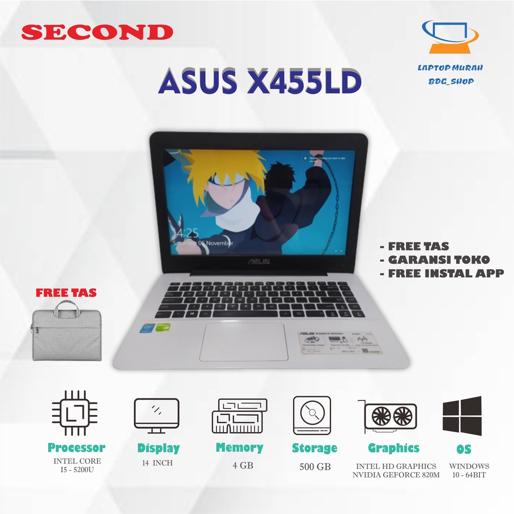 Jual ASUS X455LD Core I3 4GB 500GB VGA 820 2GB W10 Shopee Indonesia