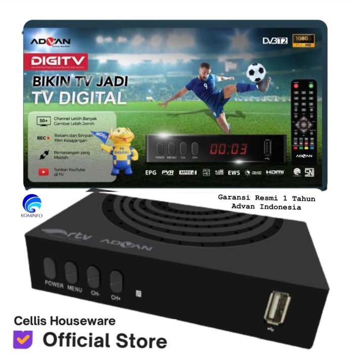 Jual Advan Digipro Set Top Box Dvb T2 Siaran Tv Digital Receiver Stb