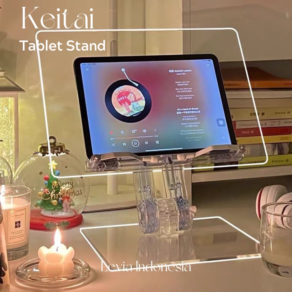 Jual Tablet Ipad Stand Holder Acrylic Akrilik Sandaran Hp Berdiri