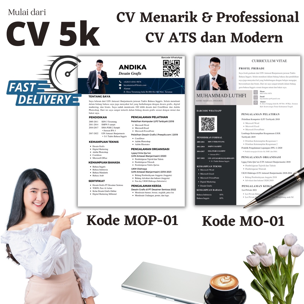 Jual Cv Kerja Dan Surat Lamar Kerja Cv Menarik Murah Dan Professional