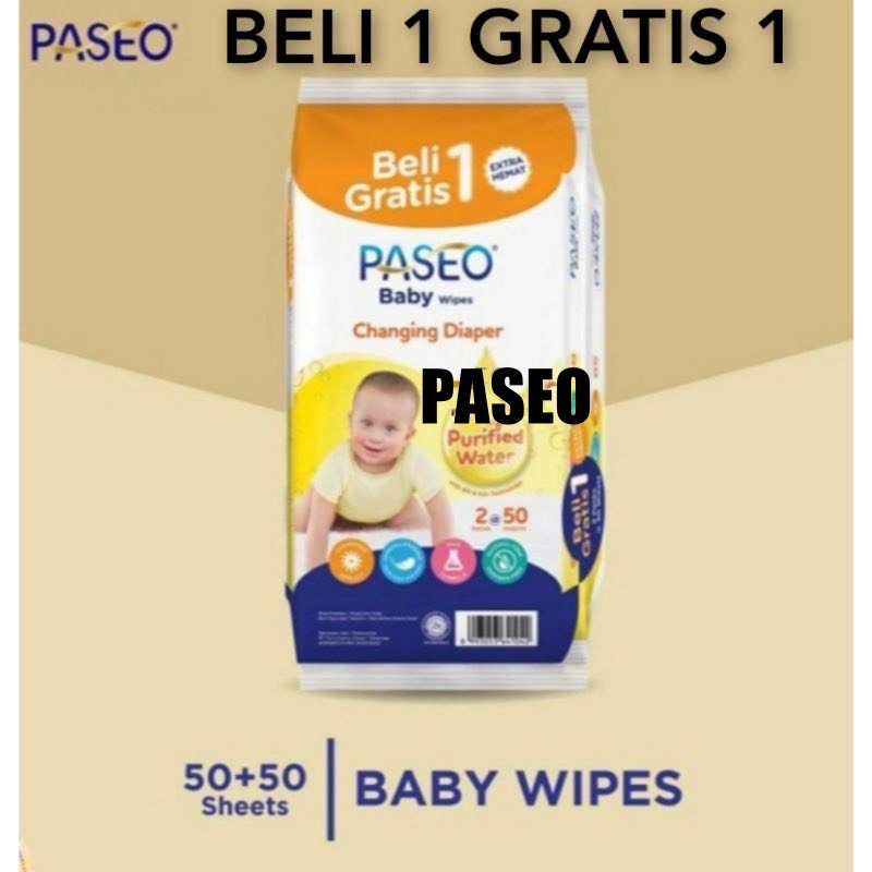 Jual Tissue Tisu Basah Paseo Baby Wipes Sheets Promo Beli Gratis