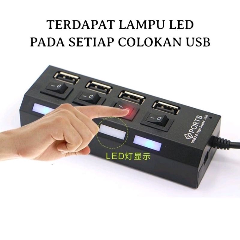 Jual USB HUB Saklar 4 Port 4 Switch LH 131 By Laris Manis Shopee