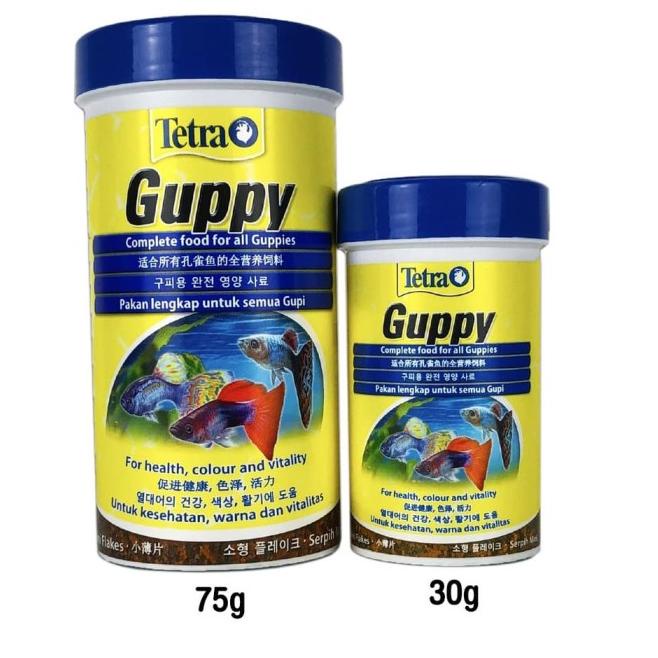 Jual TETRA GUPPY 75 GRAM 250 ML MAKANAN IKAN GUPPY GERMANY