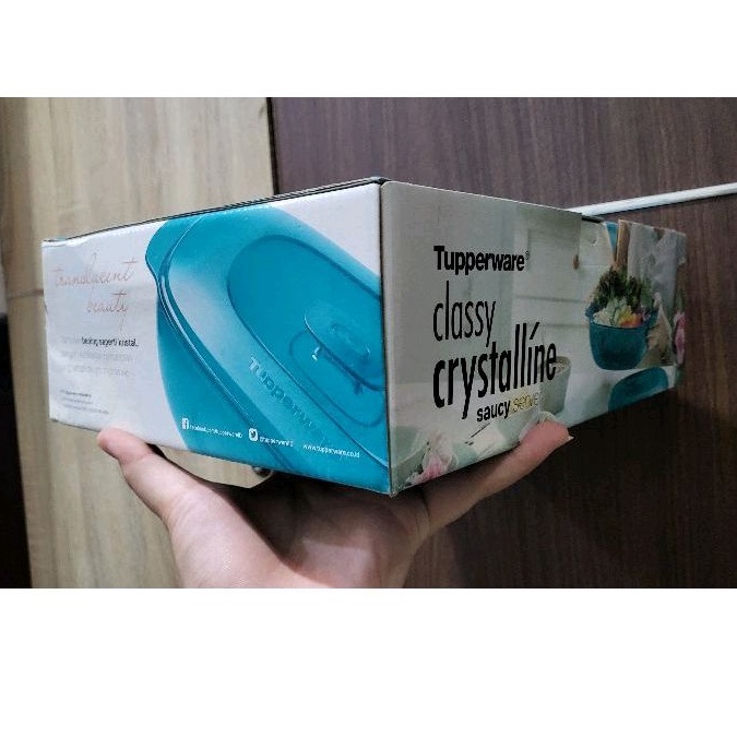 Jual Last Stock Tupperware Classy Crystalline Saucy Server Mangkok