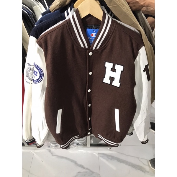 Jual Varsity Jacket Leather Univ Second Branded Original Shopee Indonesia