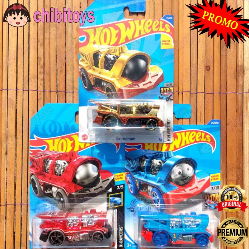 Jual HOTWHEELS LOCO MOTORIN 2020 BIRU 2021 MERAH 2022 EMAS THOMAS