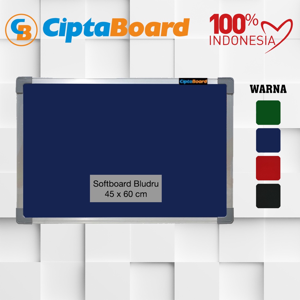 Jual Softboard Cork Pin Board Papan Mading Gantung Cipta Bludru