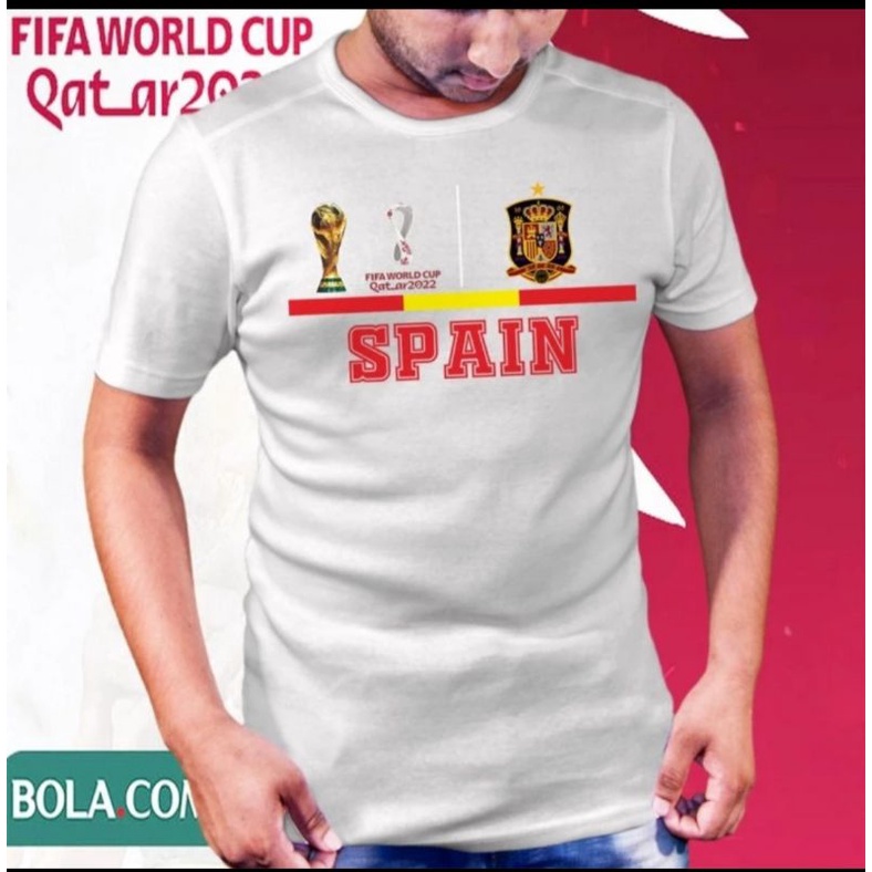 Jual Kaos Bola Kaos Piala Dunia Qatar Team Spain Shopee Indonesia