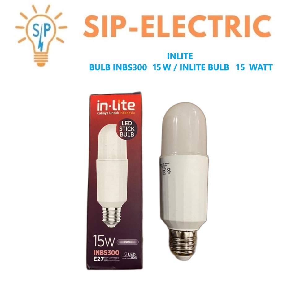 Jual INLITE LED STICK BULB CAPSUL 15W PUTIH CDL INBS300 KAPSUL 15 WATT