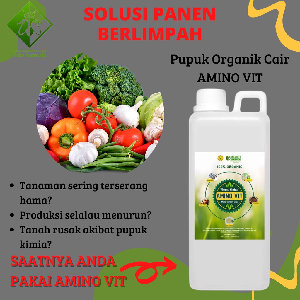 Jual Pupuk Asam Amino Ml Anti Stres Tanaman Amino Acid Shopee