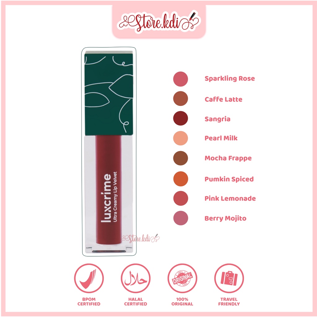 Jual Luxcrime Lipbestie Ultra Creamy Lip Velvet Shopee Indonesia