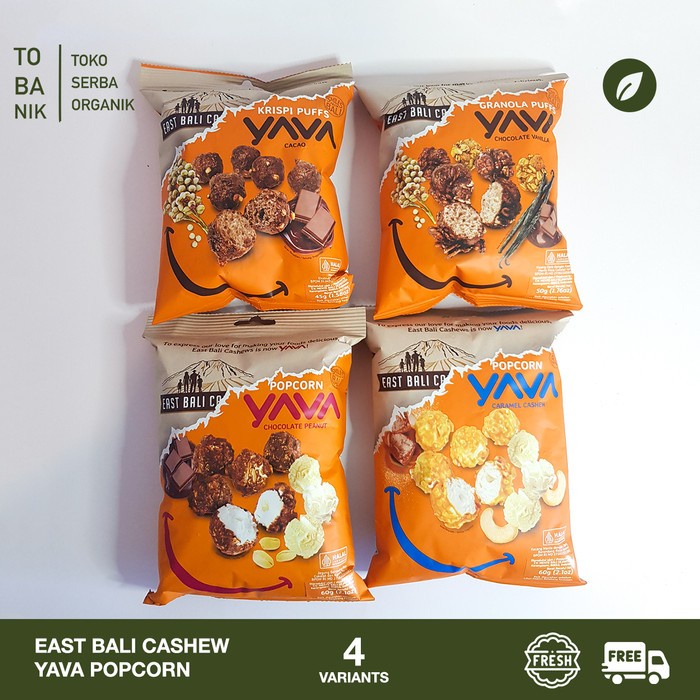 Jual Yava Popcorn Crispy Granola Puff With Cashew Nut East Bali