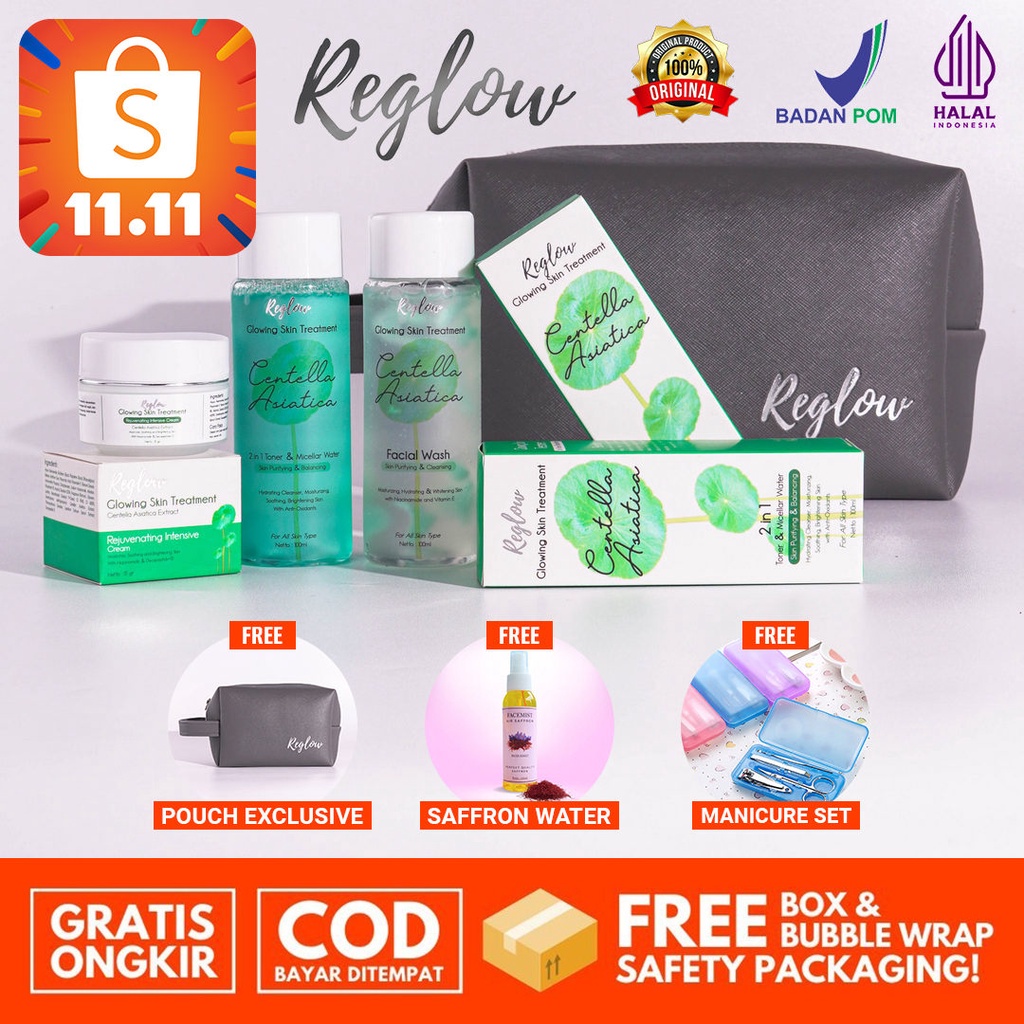 Jual REGLOW Glowing Skin Treatment Skincare 100 Original BPOM Halal