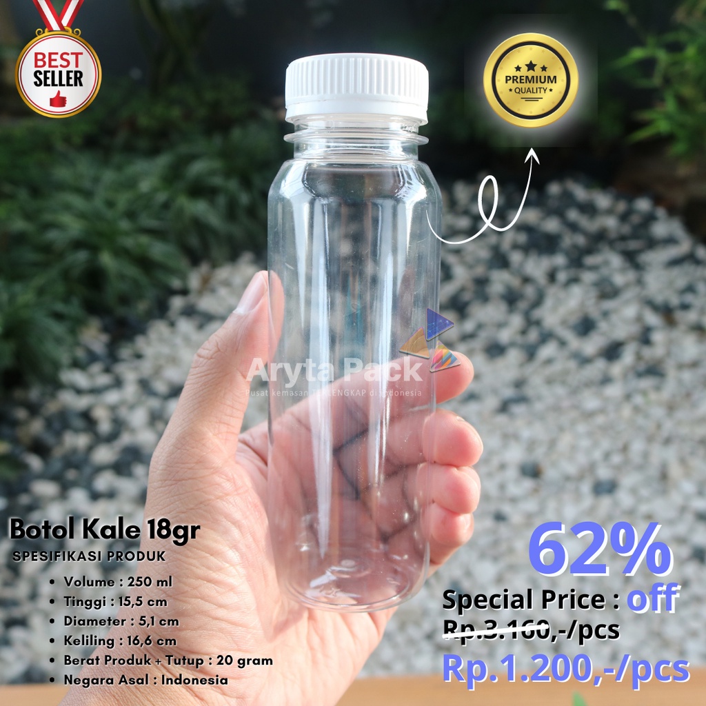 Jual Botol Plastik Pet Ml Kale Bulat Ekonomis Gr Minuman Jus Susu