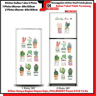 Jual Stiker Kulkas 1 Pintu Motif Kaktus Wallpaper Kulkas 2 Pintu Dan