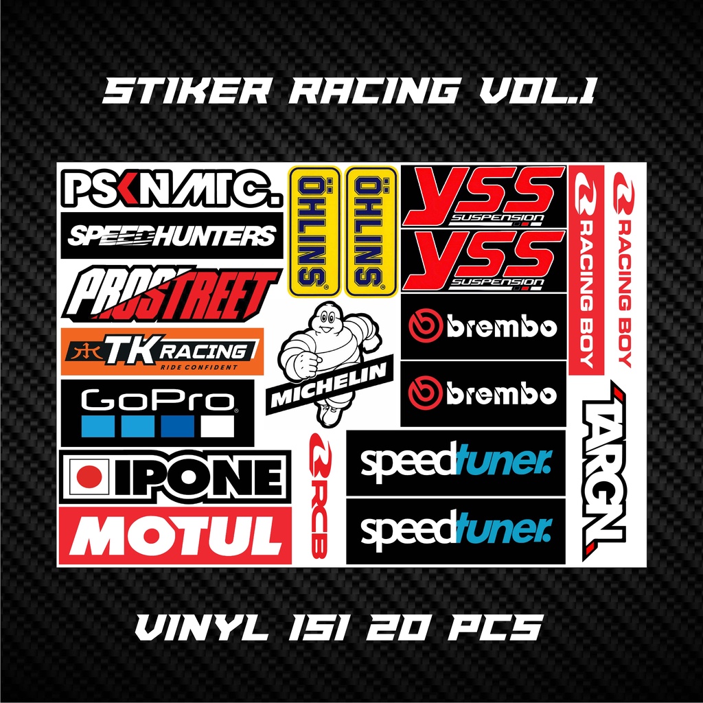 Jual Sticker Pack Racing Stiker Motor Harga Perlembar Shopee Indonesia