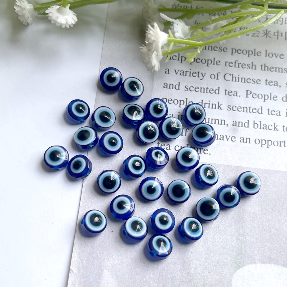 Jual Pcs Manik Manik Mote Mata Iblis Evil Eye Biru Shopee Indonesia