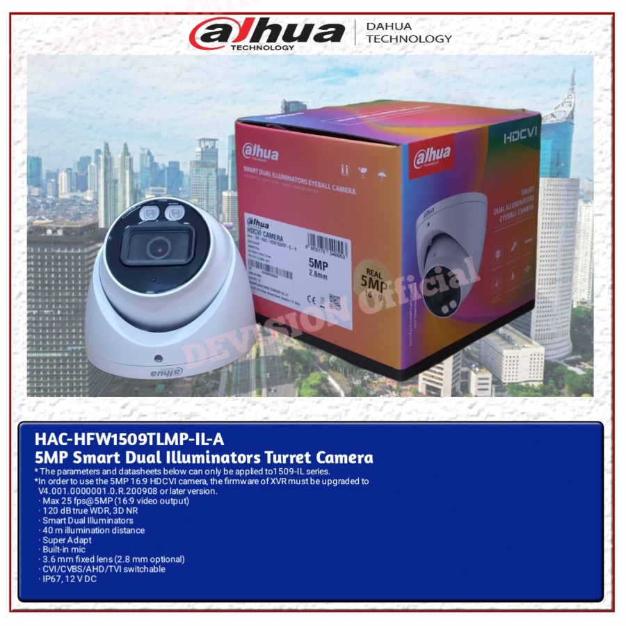 Jual Hdw Tp Il A Kamera Cctv Dahua Mp Smart Dual Illuminators