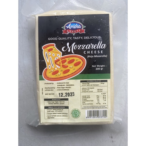 Jual Alisha Mozarella Balok 200gr Shopee Indonesia