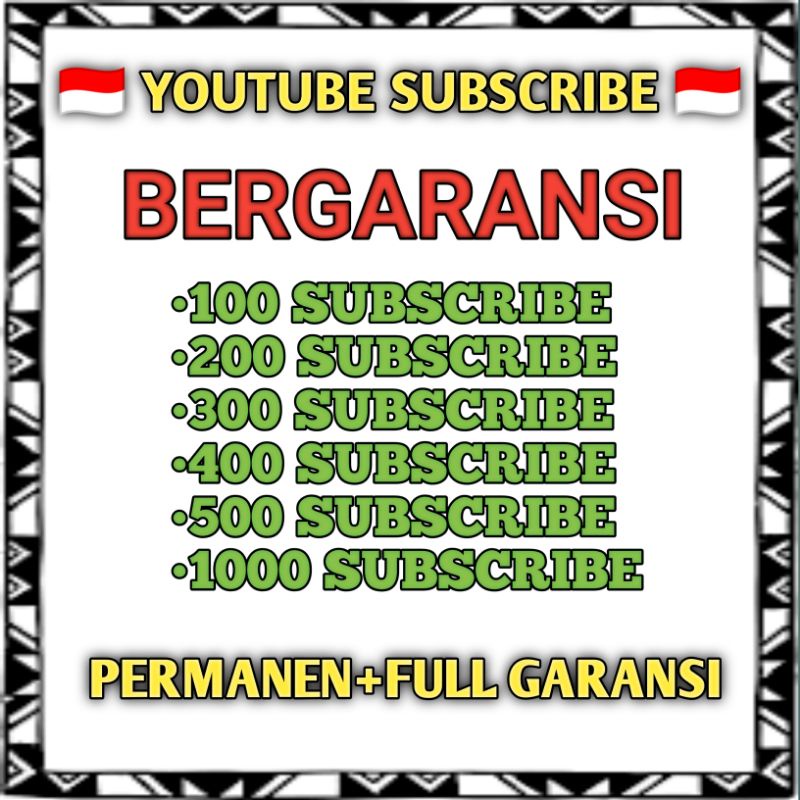 Jual Jual Youtube Subscribe Permane Bergaransi Shopee Indonesia