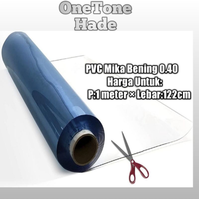 Jual Plastik Mika PVC Bening Transparan Tebal 0 40 Shopee Indonesia