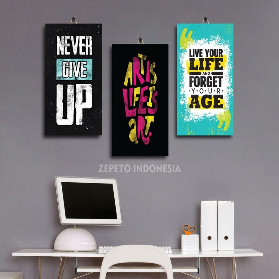 Jual Poster Kayu Quotes Enjoy Life X Nqno Max Y Dekorasi