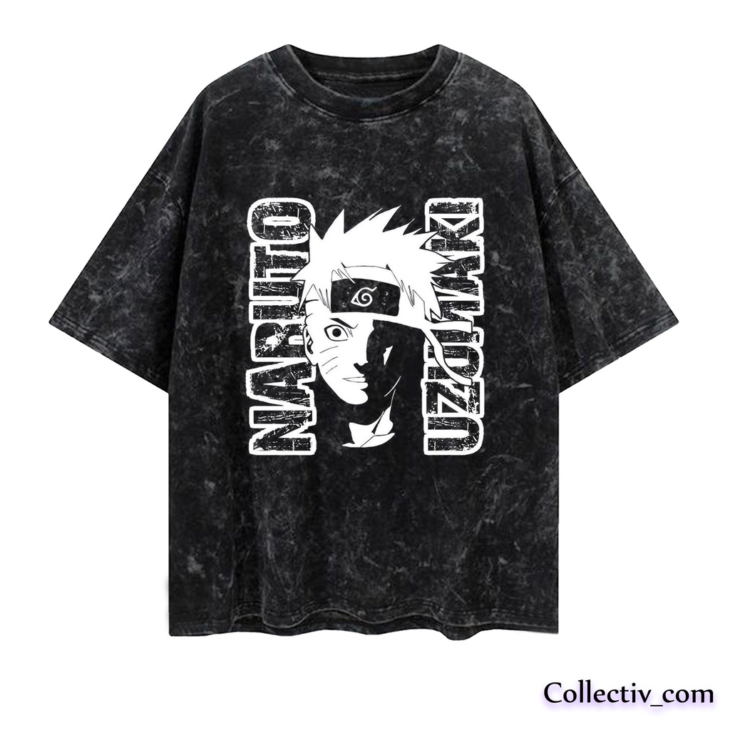 Jual Naruto Uzumaki Vintage Tee Oversize T Shirt Washed Naruto Uzumaki