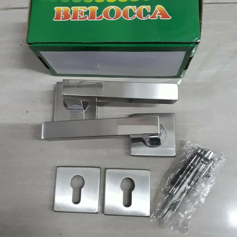 Jual Belocca Handle Gagang Kunci Pintu Rumah Roses Stainless Minimalis