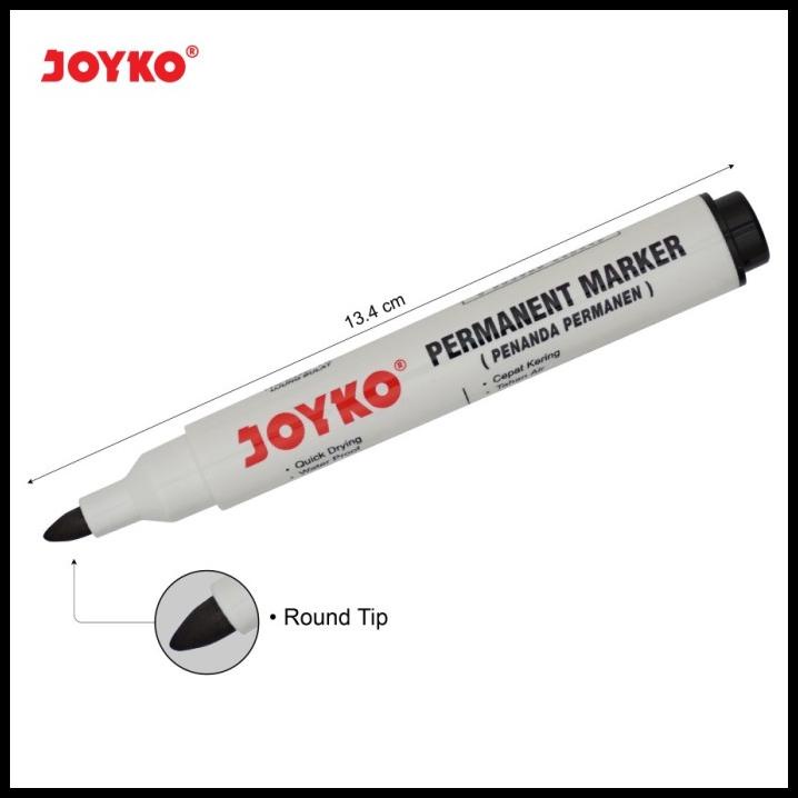 Jual Spidol Permanen Joyko Permanent Marker Round Tip Joyko Shopee