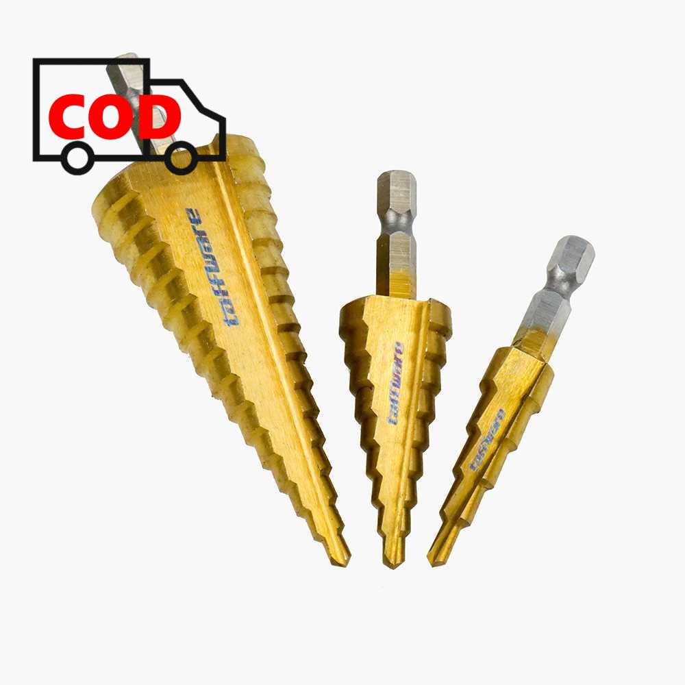 Jual Mata Bor Spiral Drill Step Down Pagoda Titanium Coated Pcs