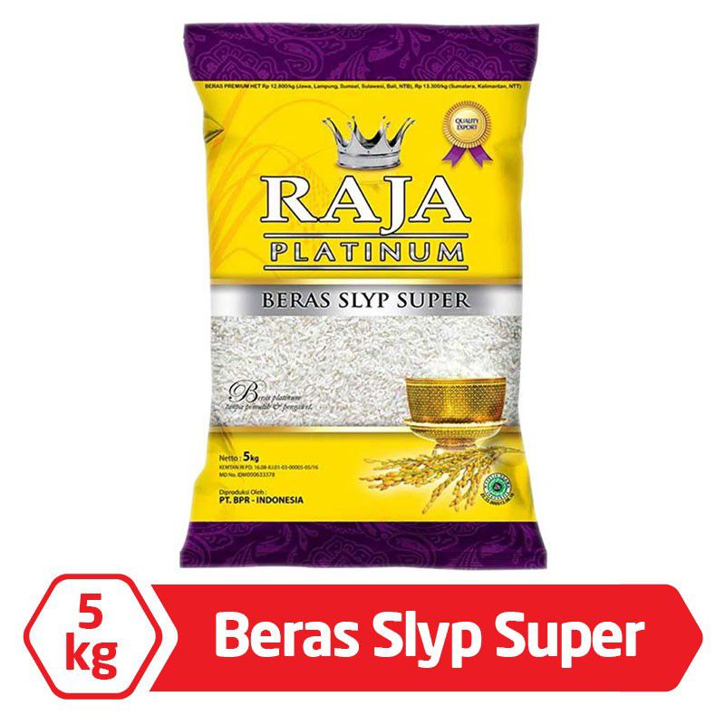 Jual Beras Raja Platinum Slyp Super Kg Shopee Indonesia