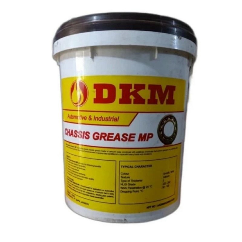 Jual DKM HITAM Grease Gemuk Chasis Casis Stempet DKM BLACK 15 Kg Pail