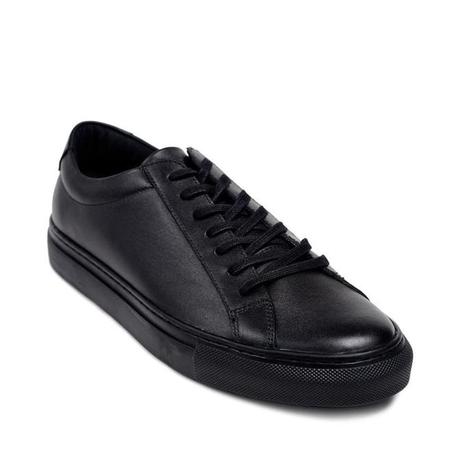 Jual Prabu Cipta Black Sepatu Sneakers Kulit Pria Shopee Indonesia