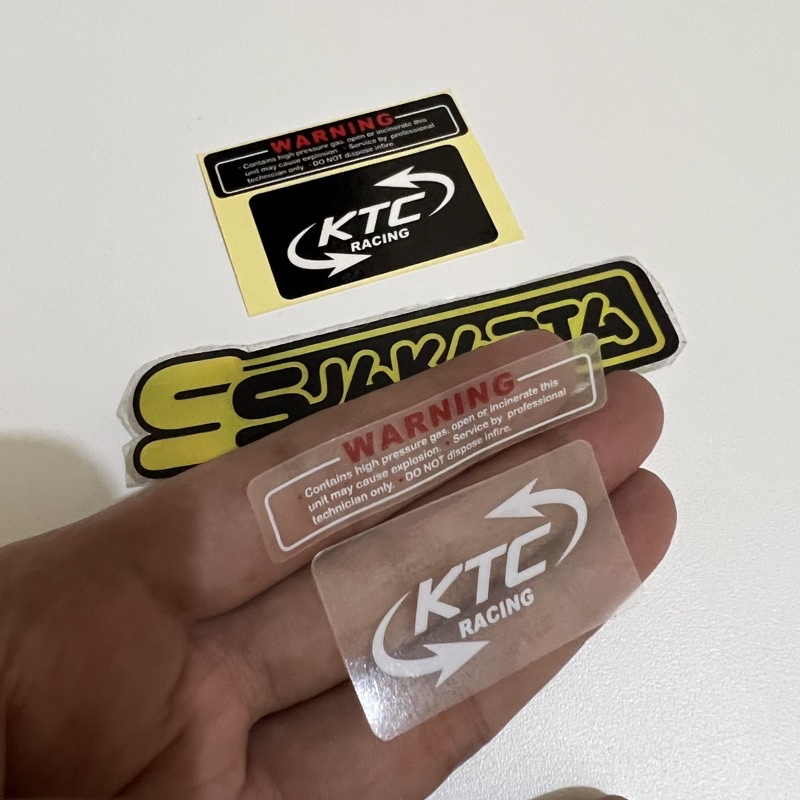 Jual Stiker Sticker Shock Ktc Racing Transparan Shopee Indonesia